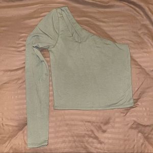 One shoulder cropped top